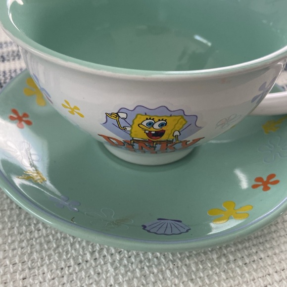 Nickelodeon SpongeBob SquarePants Tea Cup & Saucer Set 12 oz - Picture 9 of 12